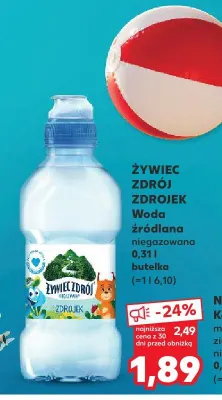 Woda źródlana niegazowana Żywiec Zdrój Zdrojek promocja w Kaufland