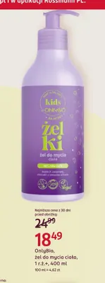 Żel do mycia ciała 1 r.ż.+ OnlyBio promocja w Rossmann