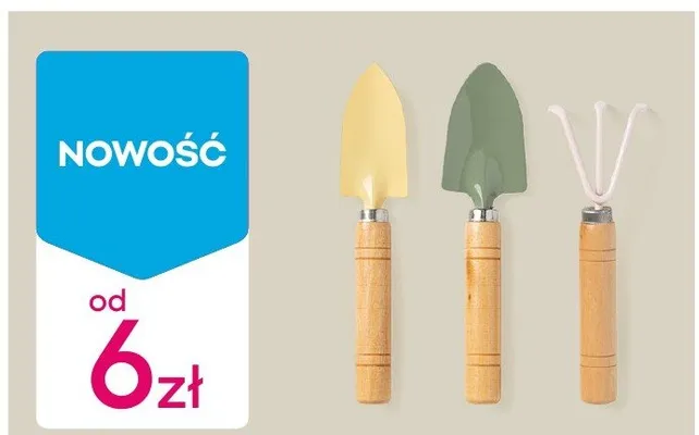 Zestaw narzędzi ogrodniczych: pazurki i 2 łopatki promocja w Pepco