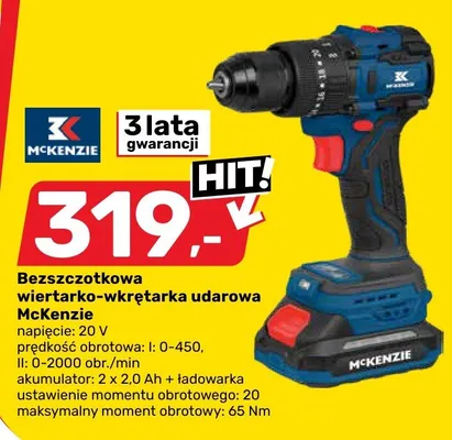 Bezszczotkowa wiertarko-wkrętarka udarowa promocja w Bricomarche