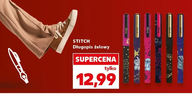 Długopis żelowy Stitch promocja w Kaufland