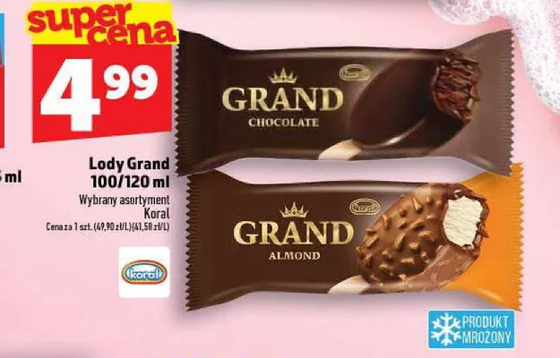 Lody Grand Almond promocja w TOPAZ