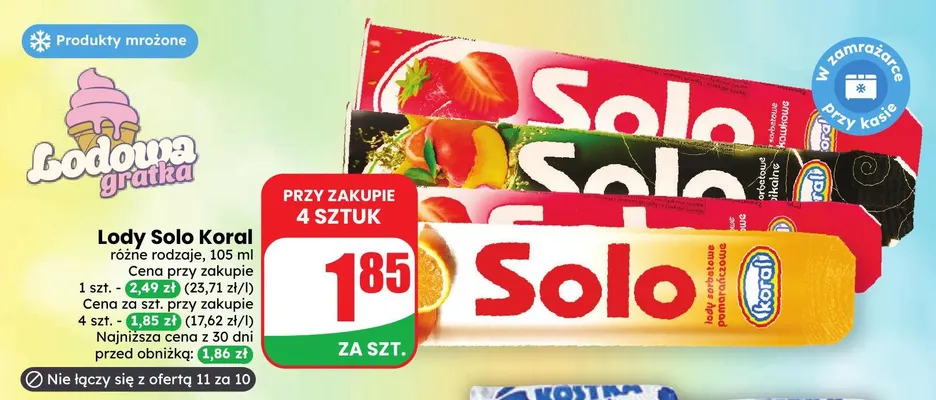 Lody Solo promocja w Dino
