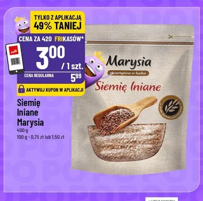 Siemię lniane Marysia promocja w POLOmarket