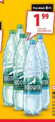 Woda niegazowana Rodowita promocja w Arhelan