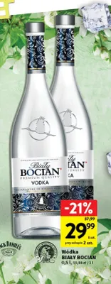Wódka Biały Bocian Premium Quality promocja w Intermarche