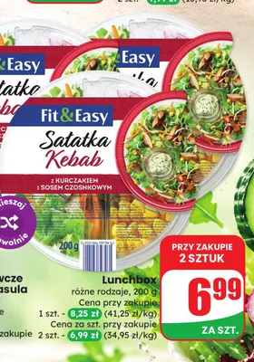 Sałatka Lunchbox Fit & Easy promocja w Dino