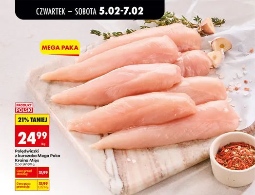 Polędwiczki z kurczaka promocja w Biedronka