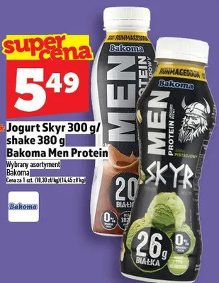 Jogurt Skyr 300g/shake 380g/Bakoma Protein promocja w TOPAZ