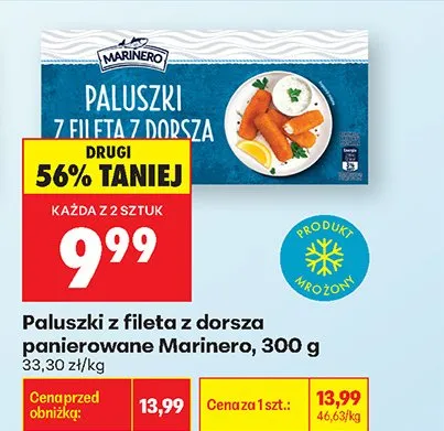 Paluszki z fileta z dorsza panierowane promocja w Biedronka