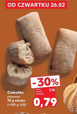 Ciabatta pszenna promocja w Kaufland