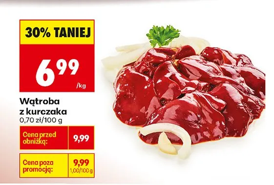 Wątroba z kurczaka promocja w Biedronka