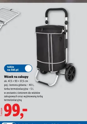 Wózek na zakupy promocja w Lidl