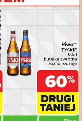 Piwo Tyskie promocja w Carrefour