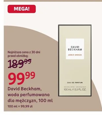Woda perfumowana dla mężczyzn promocja w Rossmann