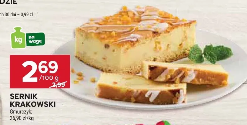 Sernik krakowski promocja w Stokrotka
