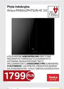 Płyta indukcyjna Amica PIH6542PHTSUN HC 3.0 promocja w kakto.pl
