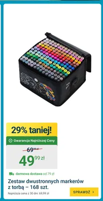 Zestaw dwustronnych markerów z torbą promocja w ERLI
