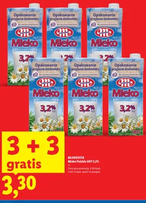 Mleko Polskie UHT 3,2% Mlekovita promocja w Lidl