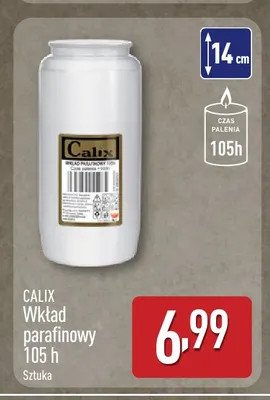 Wkład parafinowy 105 h Calix promocja w Aldi