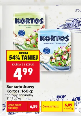 Ser sałatkowy Kortos ziołowy promocja w Biedronka