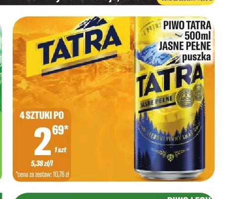 Piwo Tatra promocja w Tomi Markt