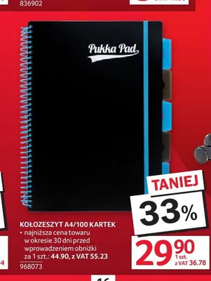 Kołozeszyt Pukka Pad A4 100 kartek promocja w Selgros