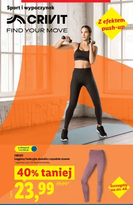 Legginsy funkcyjne damskie z wysokim stanem promocja w Lidl