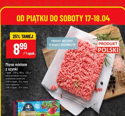 Mięso mielone z szynki promocja w POLOmarket