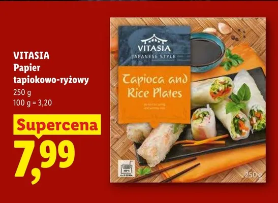 Papier tapiokowo-ryżowy Vitasia promocja w Lidl