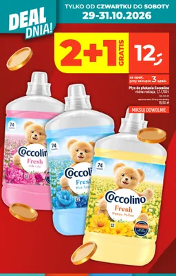 Płyn do płukania Coccolino Fresh Happy Yellow promocja w Dealz
