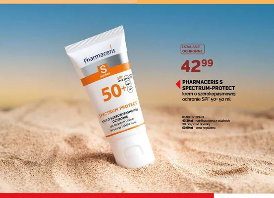 Krem o szerokopasmowej ochronie Pharmaceris S Spectrum-Protect SPF 50+ promocja w Ziko Dermo