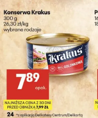 Konserwa Krakus promocja w Delikatesy Centrum
