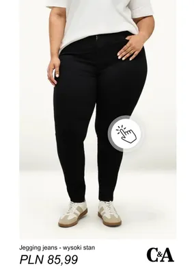 Jegging jeans - wysoki stan C & A promocja w C&A