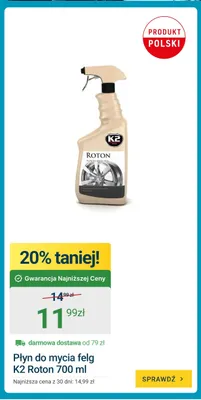 Płyn do mycia felg K2 Roton promocja w ERLI