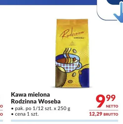 Kawa mielona Rodzinna Woseba promocja w Makro