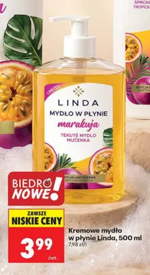 Kremowe mydło w płynie Linda marakuja promocja w Biedronka