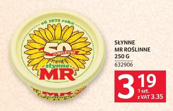 Słynne MR roślinne 250 g promocja w Selgros