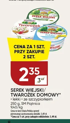 Serek wiejski ze szczypiorkiem Piątnica promocja w Chata Polska