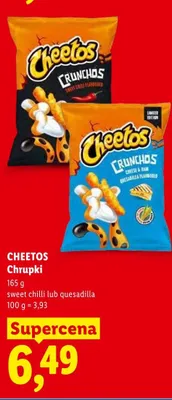 Chrupki Cheetos sweet chilli promocja w Lidl