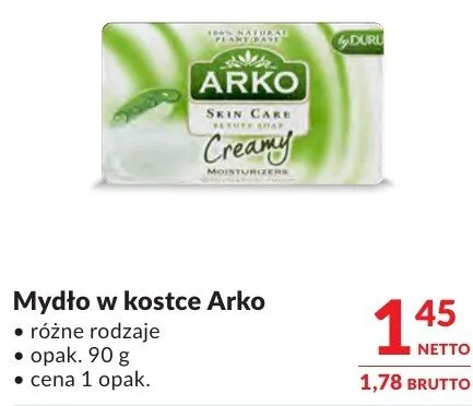 Mydło w kostce Arko promocja w Makro