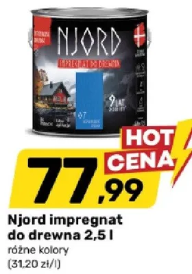 Njord impregnat do drewna promocja w Bricomarche