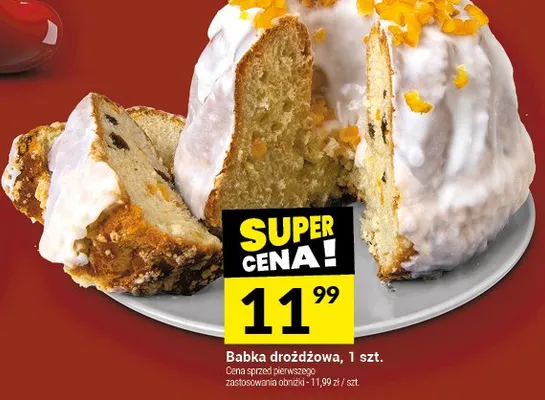 Babka drożdżowa, 1 szt. promocja w Twój Market