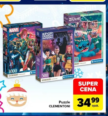 Puzzle Stitch 500 elementów Clementoni promocja w Carrefour