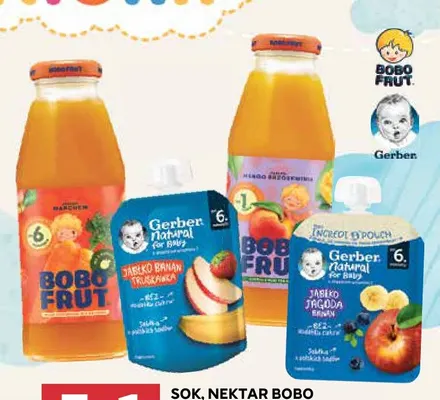 Sok Bobo Frut promocja w Stokrotka
