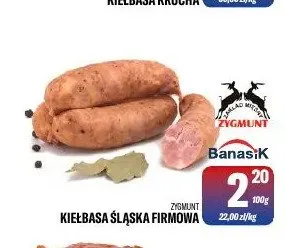 Kiełbasa Śląska Firmowa Zygmunt promocja w Tomi Markt