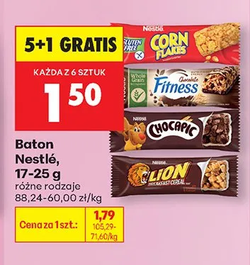 Baton, różne rodzaje 5+1 GRATIS promocja w Biedronka