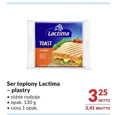 Ser topiony Lactima plastry promocja w Makro
