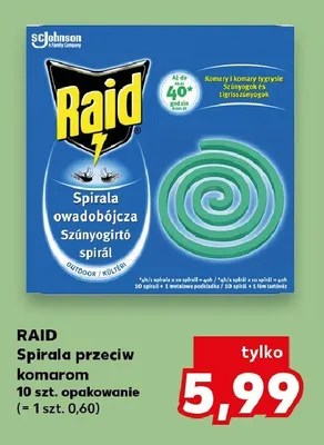 Spirala przeciw komarom RAID promocja w Kaufland