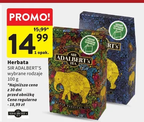 Herbata wybrane rodzaje promocja w Intermarche